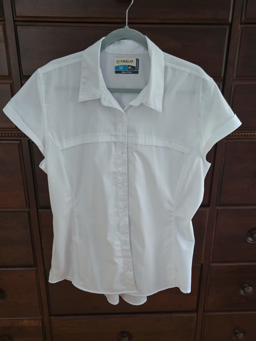 Magellan Outdoors Women's Short-Sleeve Shirt Size XXL White. Like new!